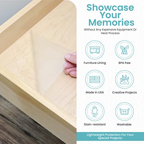 Con-Tact Brand Creative Clear Covering, Versatile and Self-Adhesive Shelf Liner, Semi-Transparent Privacy Film, Protective Clear Vinyl, 18'' x 60', Clear Matte - view 3