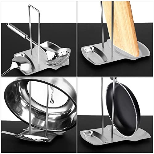 Stainless Steel Pot Lid Holder Spoon Rest, Utensils Lid Spoon Holder - view 3