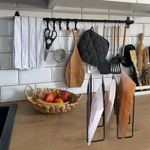 2 Pack Base Cabinet Tray Dividers 11.8 * 9 * 3inch Baking Sheet Organizer Rack Cookie Sheet Organizer Narrow U-shaped Wire Tray Divider Steel Cookware Holder with 3 Slots for Narrow cabinet - view 7