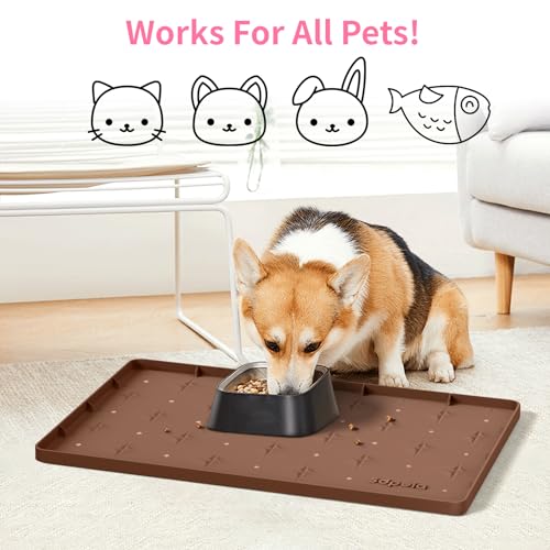 Under Sink Mat 22"×14" Waterproof Silicone Cabinet Liner & Sink Protector for Kitchen & Bathroom, Multi-Purpose Organizers Tray for Pets, Laundry, Cat Litter Mat - view 3