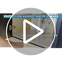 Waterproof Undersink Mat (Beige 34" 1/4 x 22 1/4) 36 inch Cabinet Base Liner for Kitchen & Laundry Cabinets Catches Leaks Prevents Damage Flexible Sink Driptray - view 7