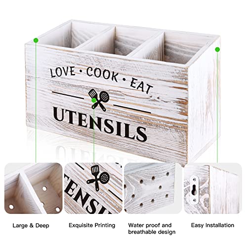 Wood Utensil Holder for Kitchen Counter - view 3