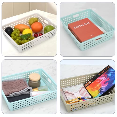 6-Pack Stackable Paper Trays Turn In Trays Classroom Paper Organizer Bins - view 7