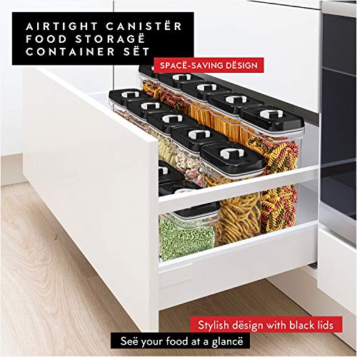 Pasta Storage Containers for Pantry Airtight - 2 Pc Spaghetti Container Storage - Ideal for Spaghetti & Noodles, Kitchen Pantry Organization and Storage - Keeps Food Fresh & Dry - view 6