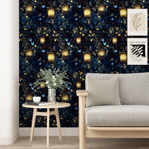 Dark Fantasy Forest Floral Peel and Stick Wallpaper 17.5" x 118" - view 7