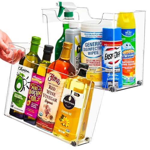 Under-Sink Organizer Bins with Wheels & Handles (2 Sizes)