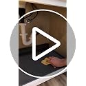 Under Sink Mat for Kitchen Waterproof 34"x22", Kitchen Cabinet Liner, Shelf Liner for Cabinets, Silicone Mat, Under Sink Liner - view 7