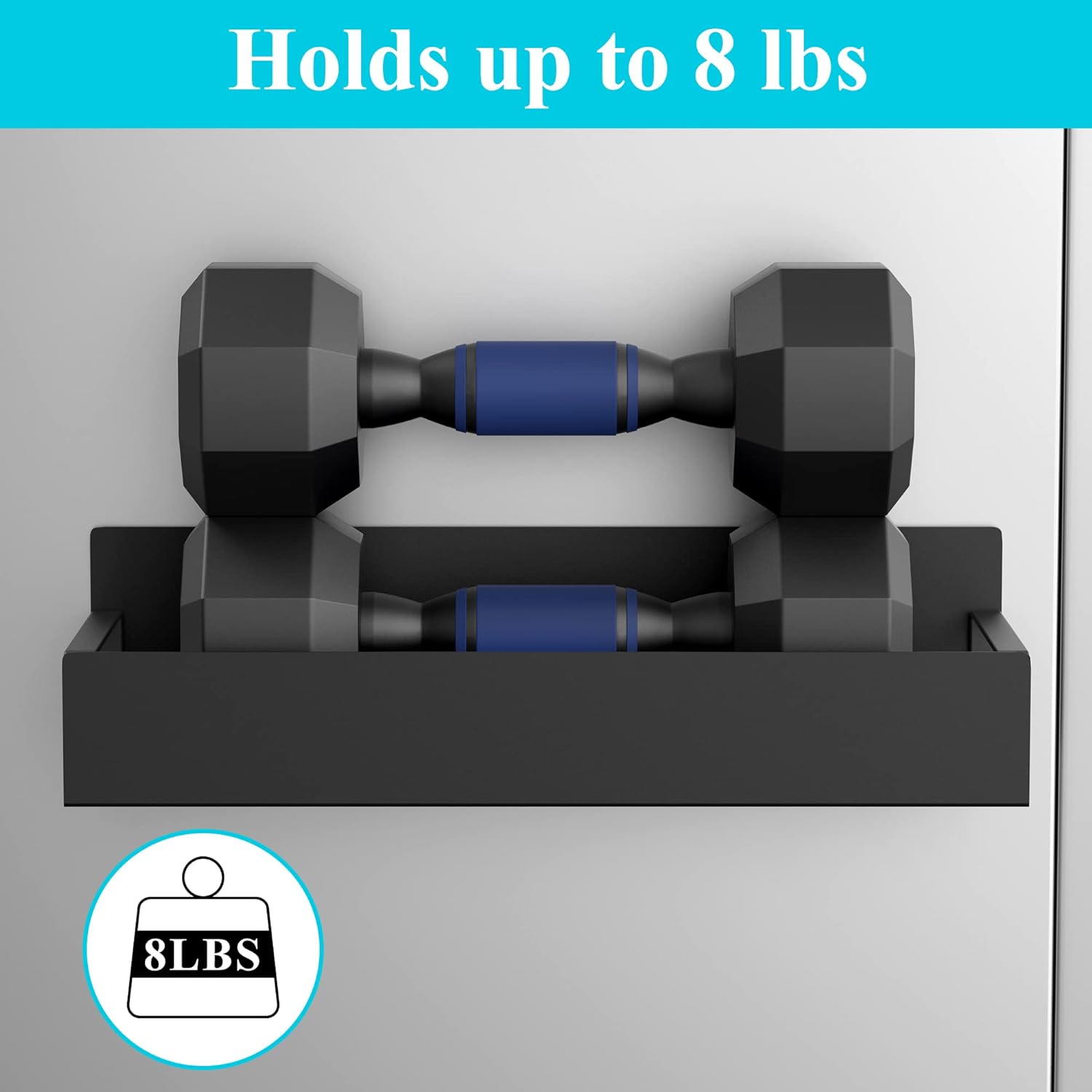 HuggieGems Metal Magnetic Spice Rack for Refrigerator Black, 4 Pack | Magnetic Shelves Heavy Duty for Fridge in Kitchen, Seasoning Storage Organizer, For Oven Washer and Dryer, For Heavier Items - view 4