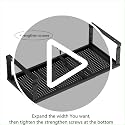 Expandable Spice Rack Kitchen Cabinet Shelf Organizer, Stackable Storage Shelves Racks, Adjustable Counter Shelving for Cabinets, Countertop, Cupboard,Pantry and More(1Pack/White/Medium) - view 7