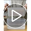 3Pack Fridge Food Storage Container Set with Lids with Strainer,Plastic Fresh Produce Saver Vegetable Fruit Meat Storage Organization, BPA-Free Plastic Produce Keepers(3.15L+1.7L+0.8L) - view 7