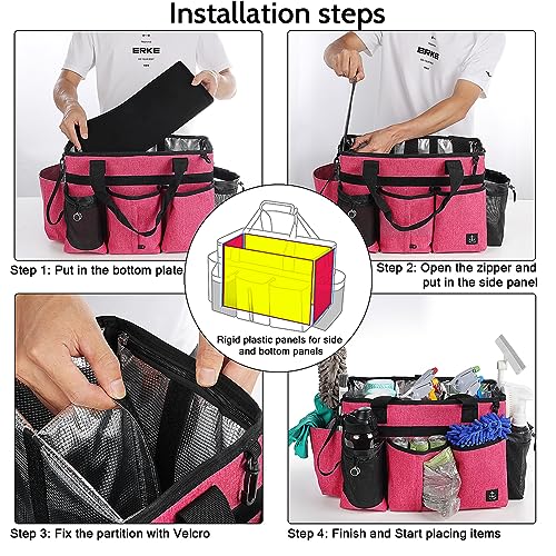 Large Cleaning Caddy Bag Built-in hard plastic sheet Aluminum foil lining - view 7