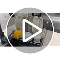 Collapsible Dish Drying Rack, Foldable Dishes Rack for RV Travel Trailer - view 7