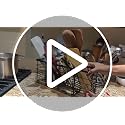 4 Compartments Extra Large Kitchen Utensil Holder with Wooden Base, Metal Organizer for Kitchen Countertop, Matte Black Cooking Utensils Holder with 4 Hooks for Tools Storage - view 7