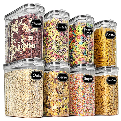 Cereal Containers Storage Set 2.5L, 8 Pack