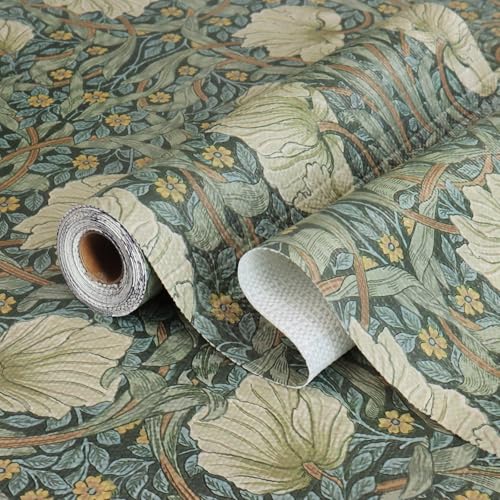 Vintage Drawer Liner for Dresser Cabinet Liner Green 12in x 10ft