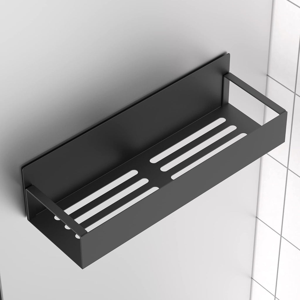 HuggieGems Metal Magnetic Spice Rack for Refrigerator Black, 4 Pack | Magnetic Shelves Heavy Duty for Fridge in Kitchen, Seasoning Storage Organizer, For Oven Washer and Dryer, For Heavier Items - view 6