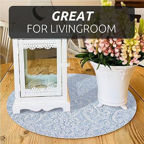 12X120 Inch Shelf Liner with Scissor & Tape Measure for Kitchen Cabinets, PVC Drawer Liner for Dresser Non-Slip Bathroom, Non-Adhesive Cabinet Liner Washable (Pale Blue) - view 5