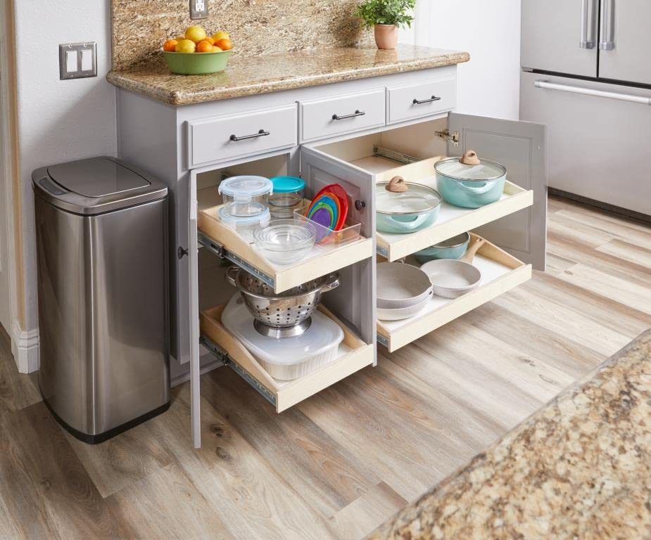 Fully Customizable Slide-Out Shelf with Full Extension Rail - view 3