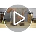 Evak Compact Glass Storage Canister, Medium, 6' x 3.75', 24oz - view 5