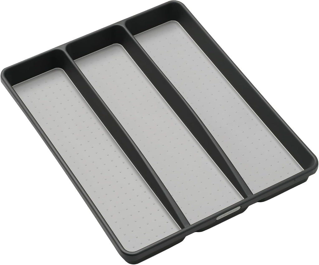 Classic 3 compartment utensil tray, granite