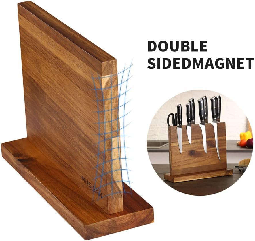 Magnetic Knife Block - Magnetic Knife Holder - Magnetic Knife Stand- Cutlery Display Stand and Storage Rack - view 3