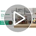 Corner Shelf Stand for Desk - 90° Corner Design to Free Up Desktop - view 7