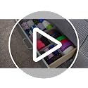 Drawer Organizer Clothes, 24 Pack Drawer Organizers and Underwear Organizer for Nursery, Dividers Clothes Organizer, Closet Organization and Foldable Storage Bins for Sock, Bra, Tie, Black - view 7