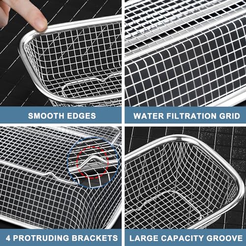 Utensil Drying Rack, 2 Pack Utensils Holder Dishwasher Silverware Basket - view 4