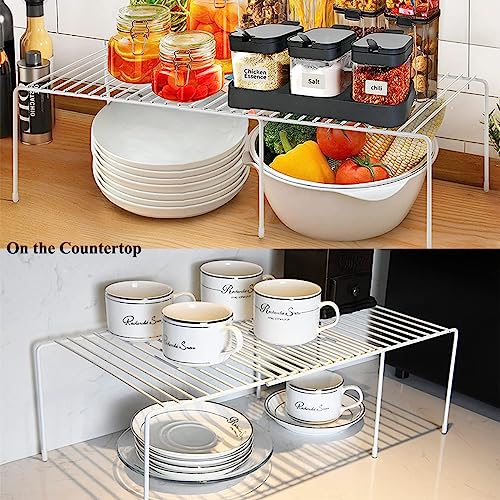 Freezer Shelf Expandable Kitchen Cabinet Organizer Shelf Riser - view 3