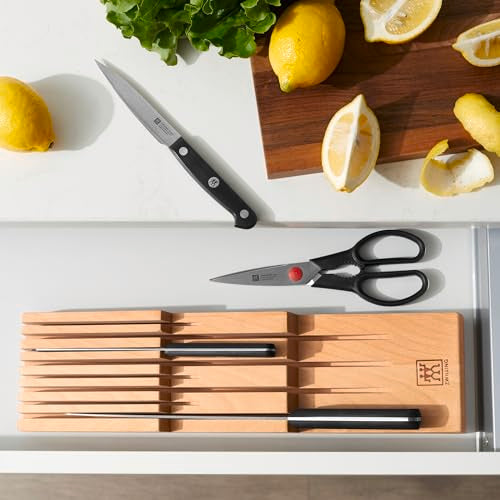 Kitchen Knife Drawer Insert - Holds 8 Knives - Beech Wood - view 5