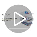 17 QT Plastic Storage Box Building Baseplate Lid Removable Tray - view 7