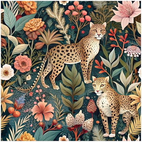 Jungle Cheetah Peel and Stick Wallpaper Animal 17.3in x 32.8ft