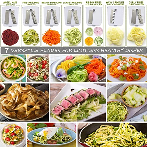 7-Blade Spiralizer & QuickPush Food Chopper - view 3