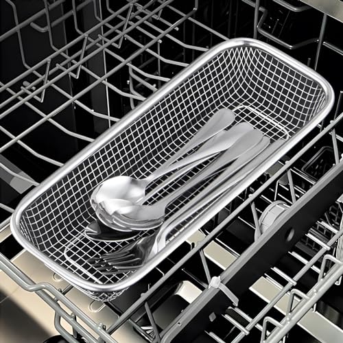 Utensil Drying Rack, 2 Pack Utensils Holder Dishwasher Silverware Basket - view 5