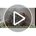 Soda Can Dispenser for Refrigerator with Lids, Stackable, 2 Pack - view 7