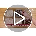Large Airtight Food Storage Containers 5.2L / 195oz, 4pcs Pantry Kitchen Organizers and Storage for Flour, Sugar, Baking Supplies, BPA Free, Plastic Flour Containers with 20 Labels & Maker - view 7