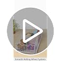 Pull-Out Cabinet Sliding Basket, 17.2Dx9.7Wx5H, White - view 7