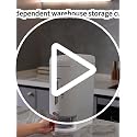 12 Lbs (7.3kg) Rice Container with Measuring Cup, Upgraded Built-in Fresh Box, Cereal Dispenser Storage with Lids for Home Kitchen Pantry Rice Soybean Corn And large grain grains-White - view 7