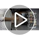 Keurig Coffee Pod Holder Carousel 360 Degree Spinning Organizer for K Cups 13 Inch Tall Compact Counter Storage Solution (35 K Cup Holder | White Black) - view 7