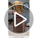 Kitchen Utensil Holder – Hand Hammered Metal Antique Copper Utensil Holder, Decorative Utensil Crock for Kitchen Counter, Cooking Tool and Spatula Holder for Countertop, Caddy Organizer - view 7
