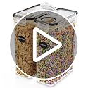Cereal Containers Storage 4L Set of 4 Airtight Food Storage Containers with Lids Cereal Dispenser Countertop Pantry Organization Canister for Rice Flour & Sugar 1 Marker 8 Labels - view 7