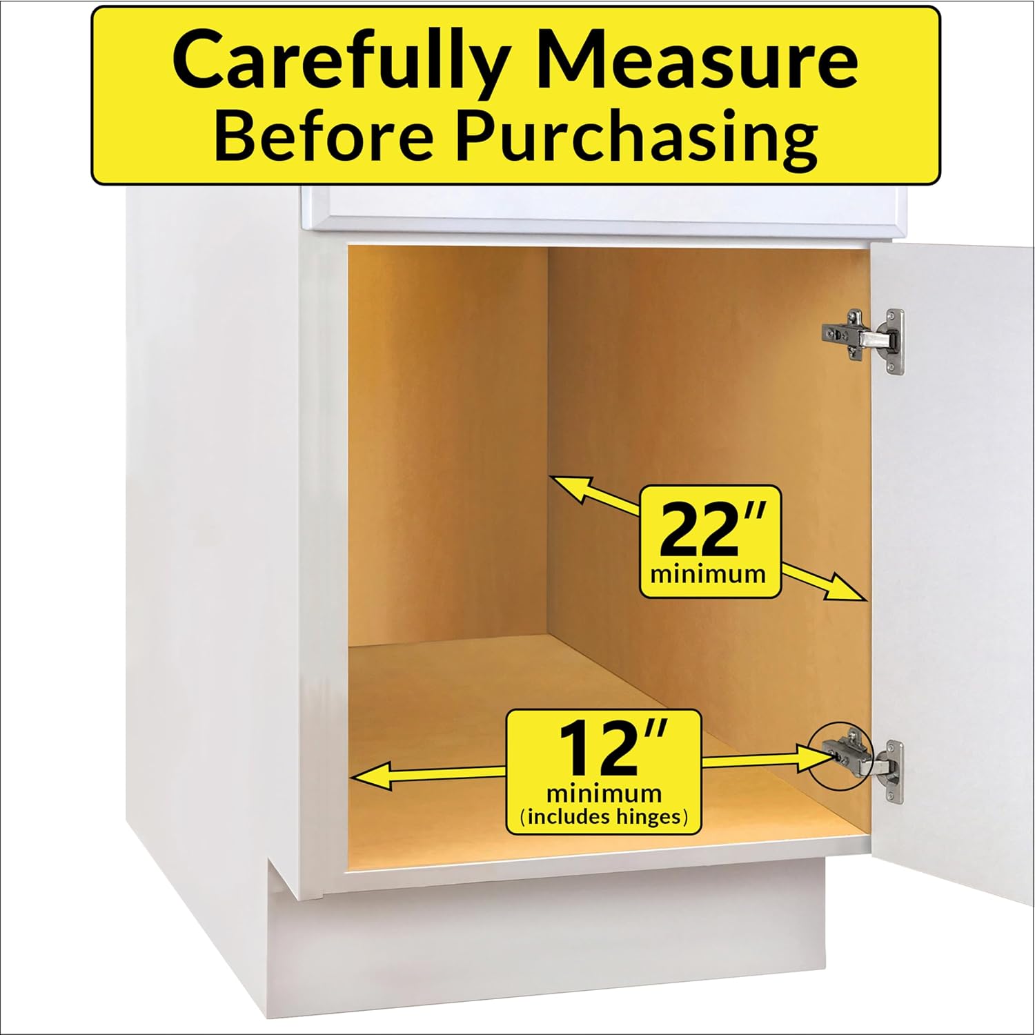LYNK PROFESSIONAL Pull Out Cabinet Organizer, 11" x 21" Slide Out Cabinet Organizer Pull Out Drawer – Pull Out Shelves for Kitchen Cabinets – Under Sink Organizers - Lifetime Ltd. Warranty, Chrome - view 4