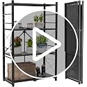 Foldable Greenhouse Shelving, 4-Tier Plant Stand, 1 Pack, White - view 7