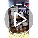 Countertop Shelf Organizer,Coffee Bar Accessories,Spice Rack,Coffee Counter Shelf,2 Tier Coffee Organizer Station for Mugs,Cups,Cream,Syrup(Rustic Brown, Medium) - view 7