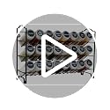 3 Tier Spice Rack Organizer with 24 Empty Round Spice Jars, 396 Spice Labels, Funnel and Chalk Marker Complete Set, Black - view 7