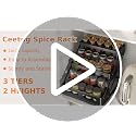 3 Tier Foldable Spice Rack, Black - view 7