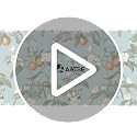 Vintage Blue Bird Floral Botanical Wallpaper 17.5"x118" - view 7