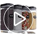 Airtight Food Storage Boxes with Labels - Kitchen Storage - Flour, Cereal, Pasta - Plastic Storage Boxes with Lids (4pcs-3.2L) - view 7