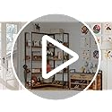 Corner Shelf 5 Tiers 70LB Capacity L-Shaped Bookshelf - view 7