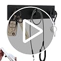 Black Key Holder for Wall 304 Stainless Key Hooks Adhesive Key Holder Wall Mount Key Hanger with 3 Heavy Duty Hooks Key Organizer for Kitchen, Bedroom, Bathroom (Black(3 Hooks)) - view 7